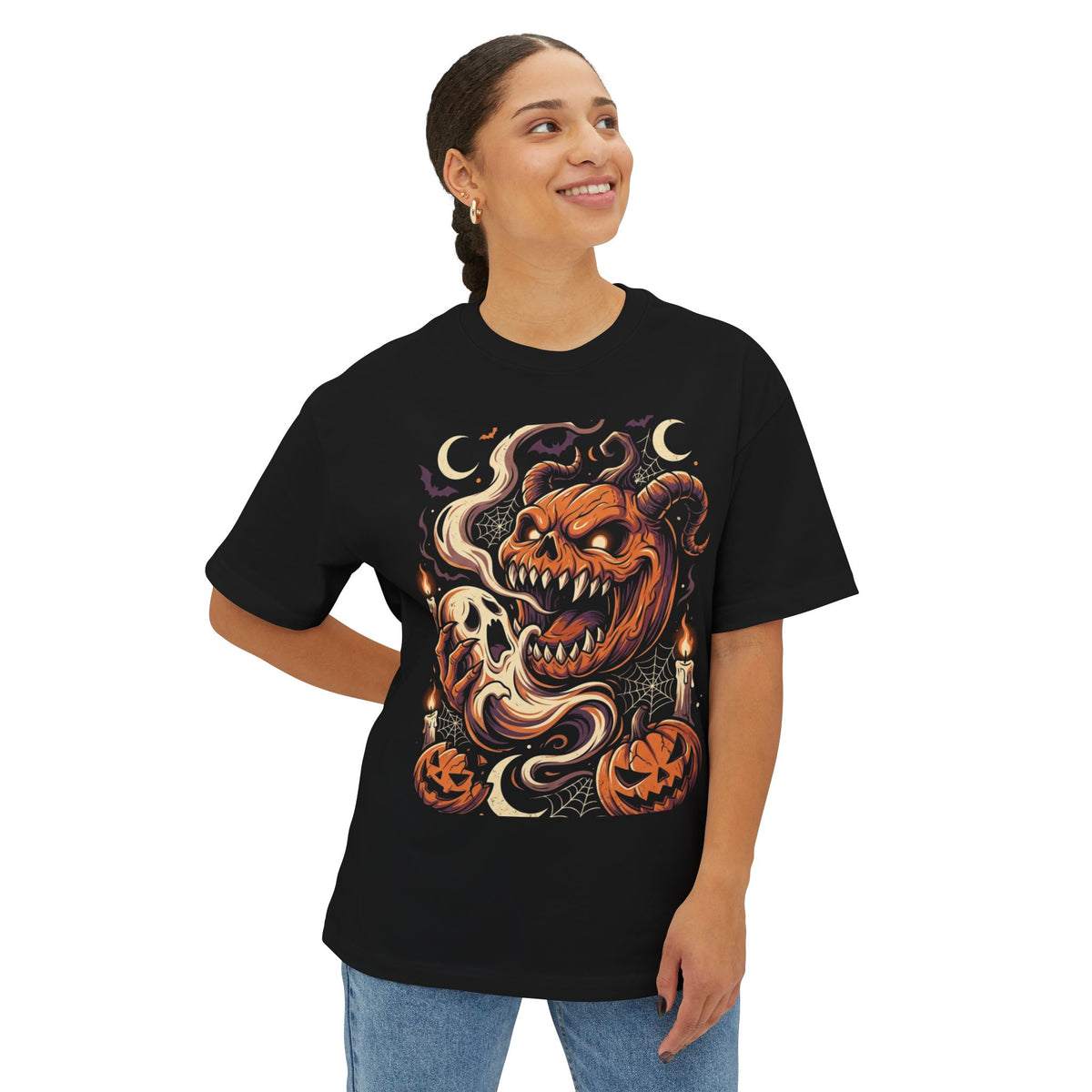 Halloween Ghost & Jack-o'-Lantern Tee